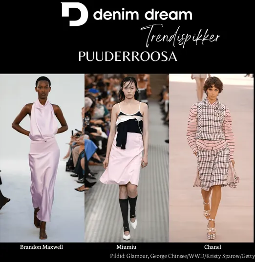 Denim Dream Trendispikker - Puuderroosa